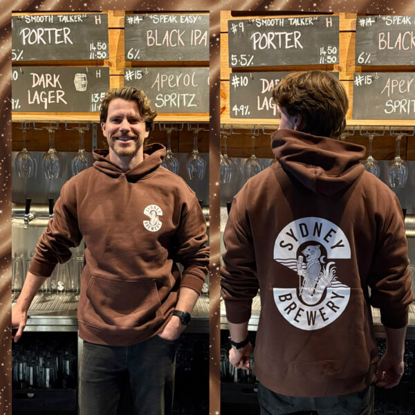 Sydney Brewery Smooth Talker Hoodie Brown - Image 3
