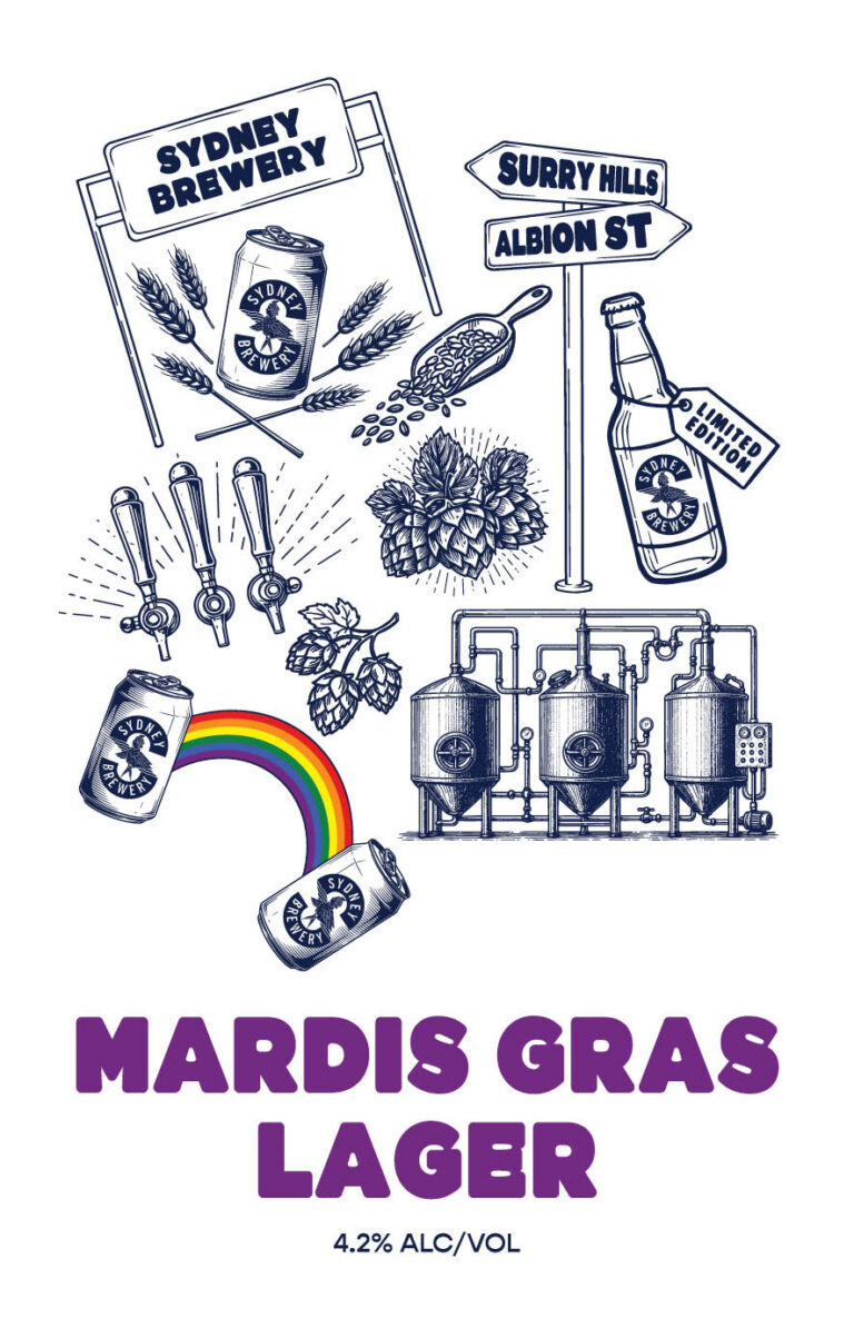 Mardis Gras Lager - Tap Decal (1)
