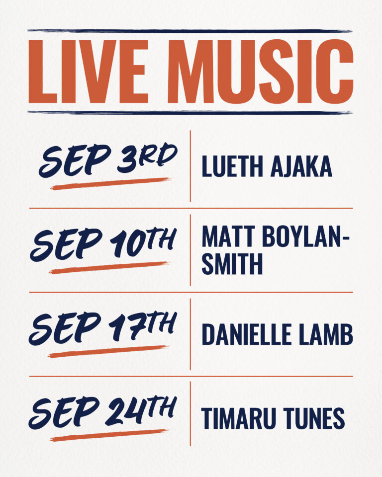 SBSH Live Music Schedule (Sept) - Social